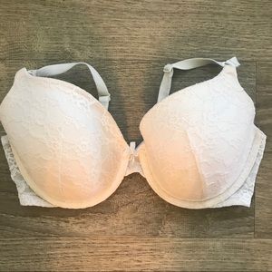 Victoria’s Secret white lace lined Demi